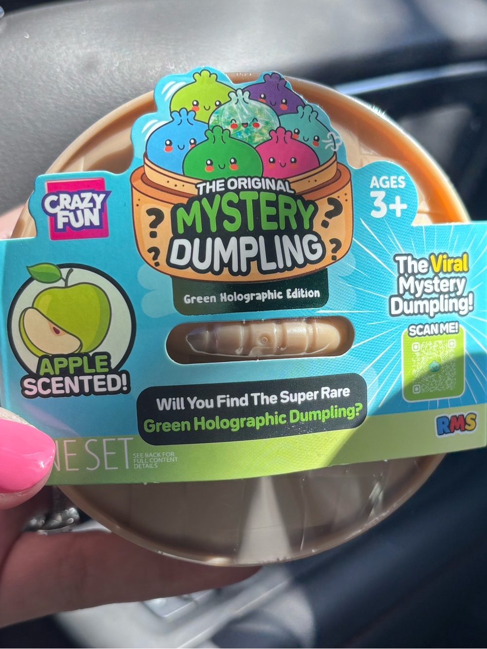 RMS Apple Scented Green Holographic Edition Squishy  Dumpling HTF LAST ONE